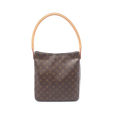 ルイ・ヴィトン LOUIS VUITTON ルーピングGM ショルダーバッグ バッグ PVCコーティングキャンバス レザー モノグラム レディース ブラウン系 M51145 【中古】