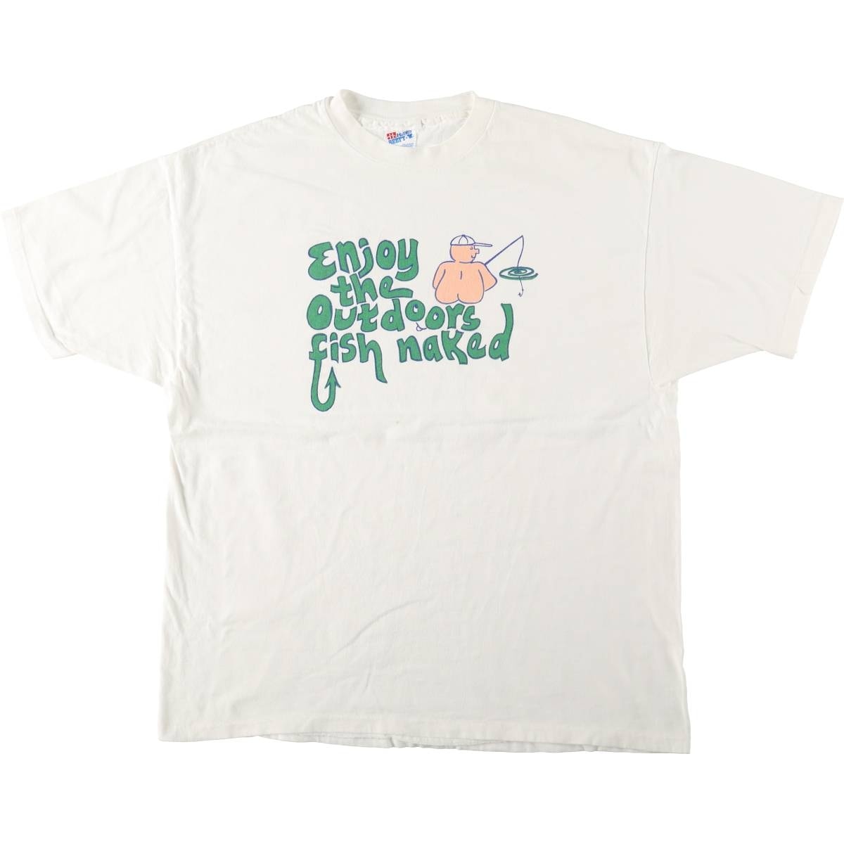 古着 90年代 ヘインズ Hanes BEEFY-T メッセージプリントTシャツ USA製 メンズXXL相当 ヴィンテージ/eaa661590