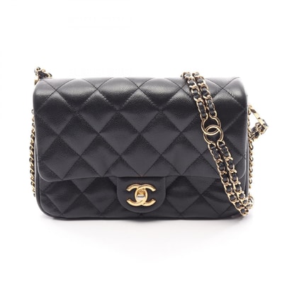シャネル CHANEL マトラッセ ショルダーバッグ バッグ キャビアスキン(グレインドカーフ) レディース ブラック系 AS3757 【中古】