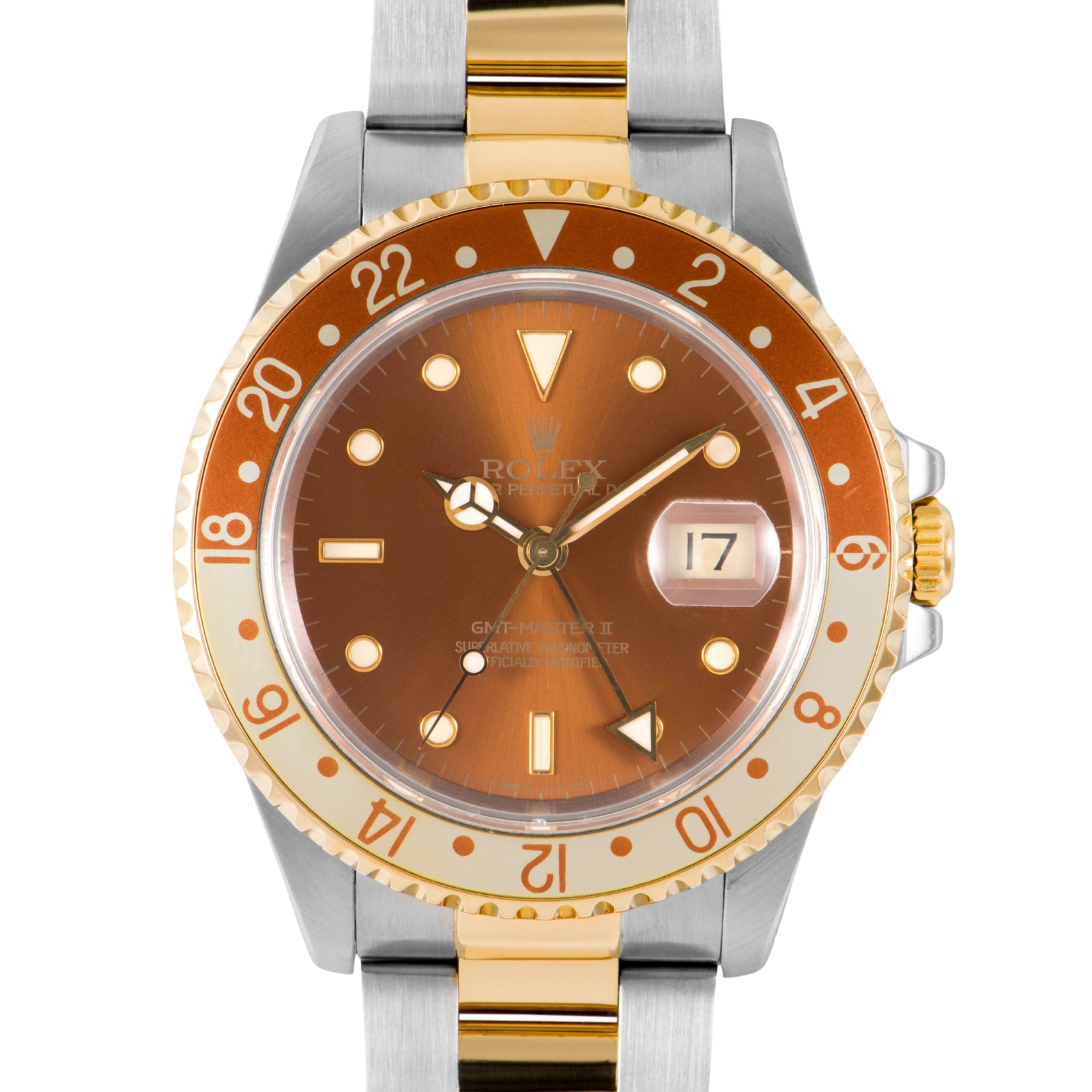 ROLEX ロレックス GMTマスター2 Tritium N番 16713 SS/YG【中古】