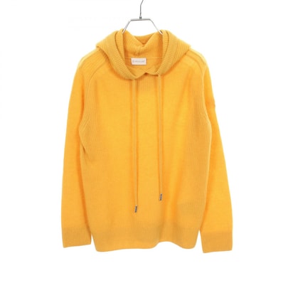 モンクレール MONCLER ニット パーカー 衣料品 トップス ウール カシミヤ メンズ イエロー系 9G00002 【中古】