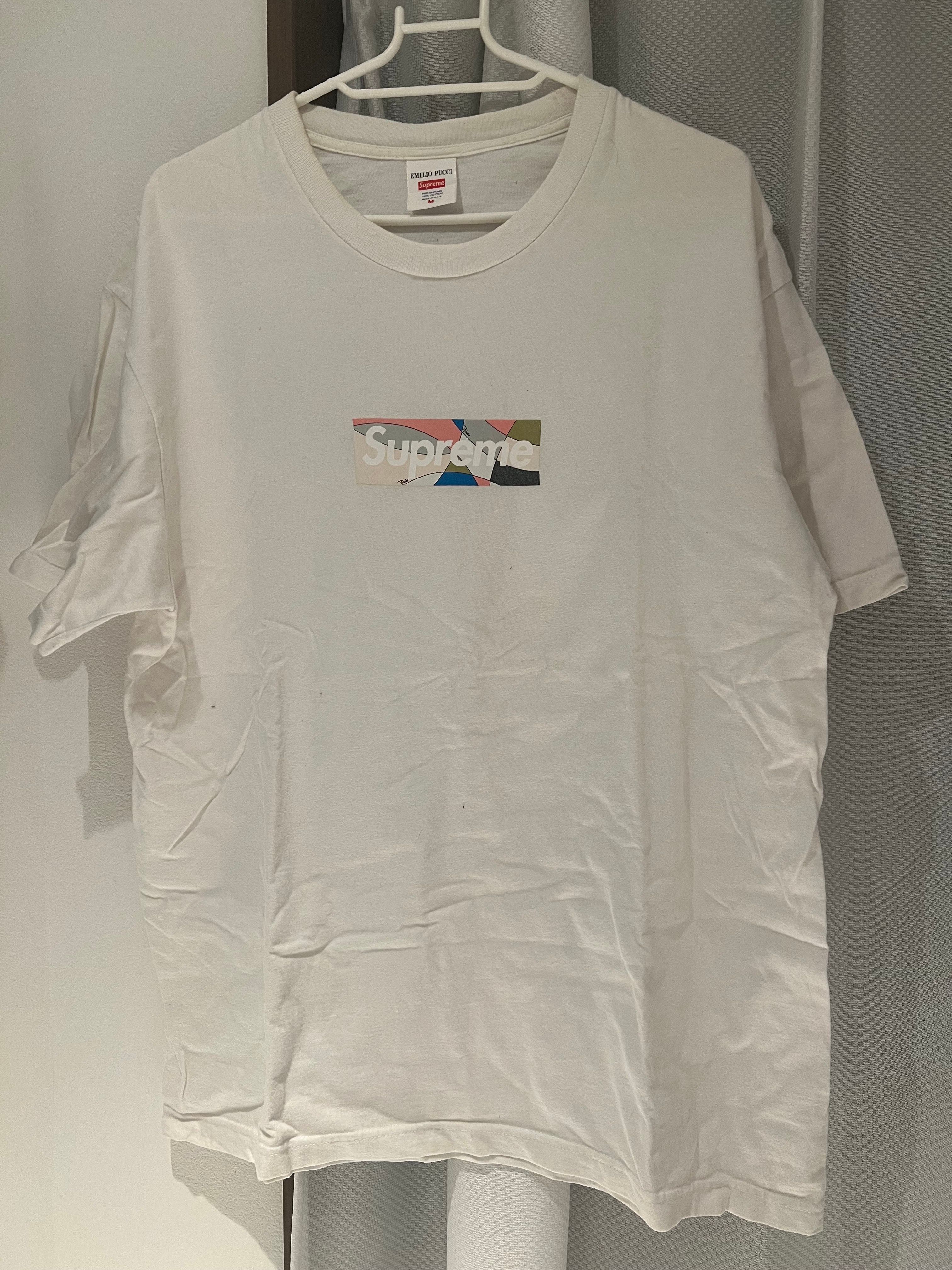Supreme / Emilio Pucci® Box Logo Tee "White/Pink"