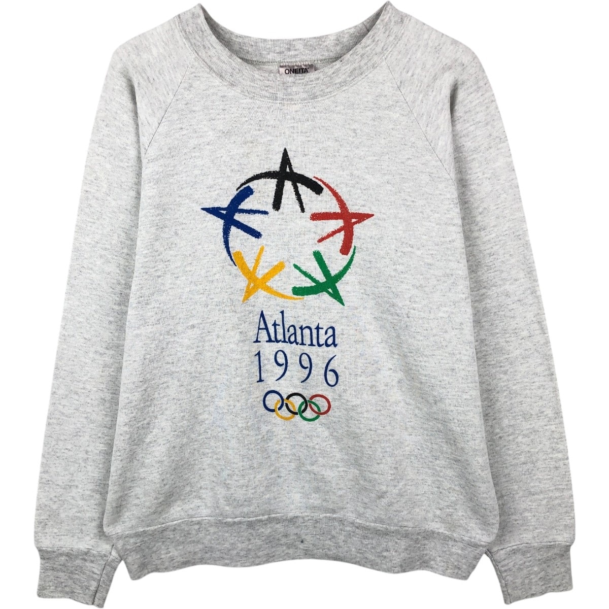 古着 90年代 オニータ ONEITA アトランタオリンピック1996 プリントスウェットシャツ トレーナー USA製 メンズL相当 ヴィンテージ/eaa652375