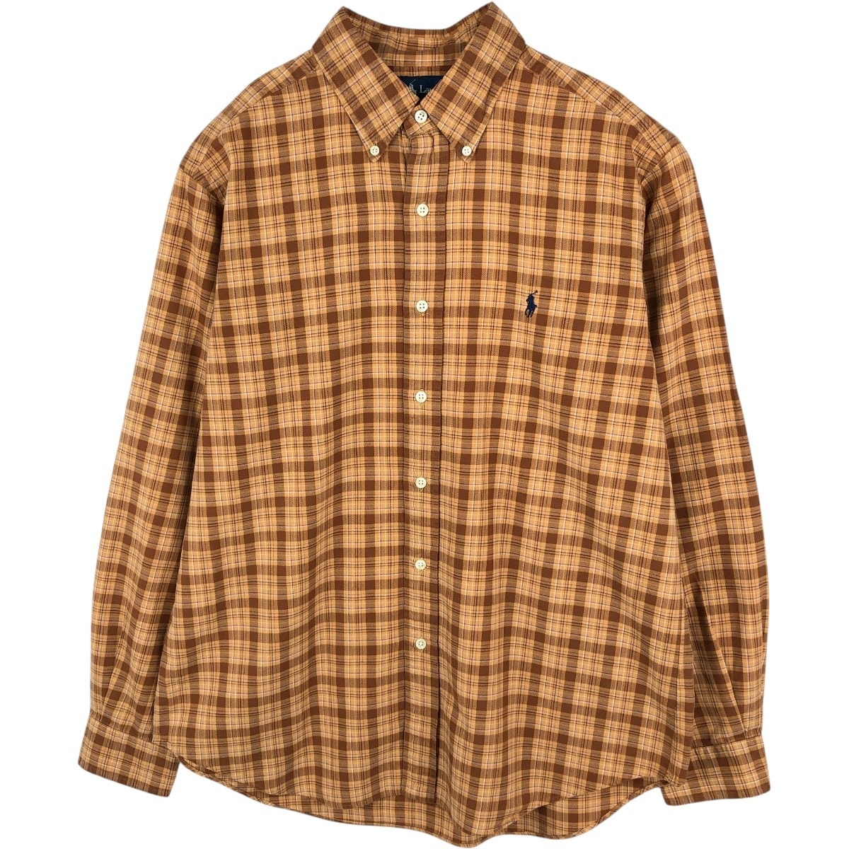 古着 ラルフローレン Ralph Lauren CLASSIC FIT 長袖 ボタンダウンチェックシャツ メンズL相当/eaa676526