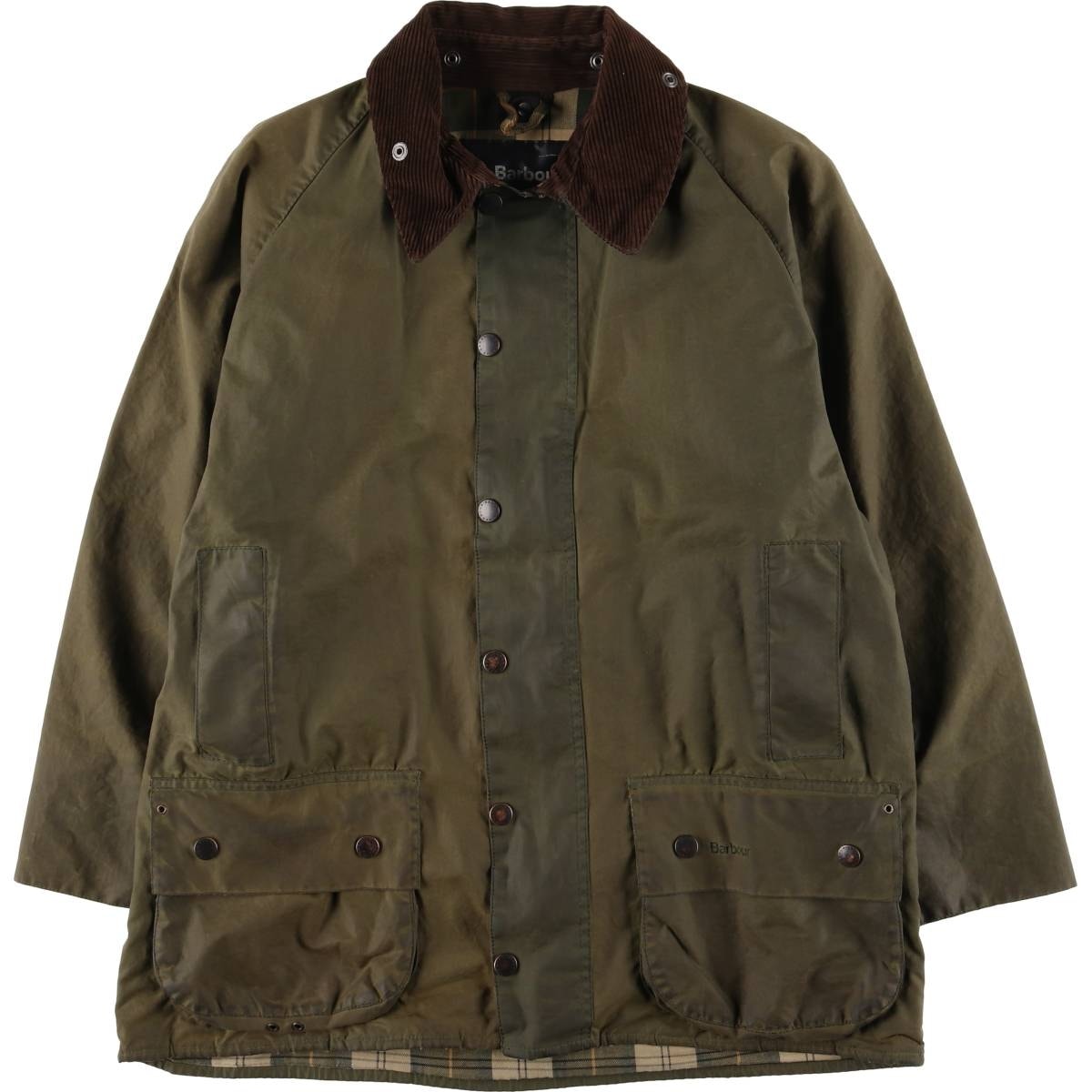 古着 00年代 バブアー Barbour BEAUFORT ビューフォート 3ワラント オイルド ハンティングジャケット 英国製 C44 メンズL相当/eaa614852