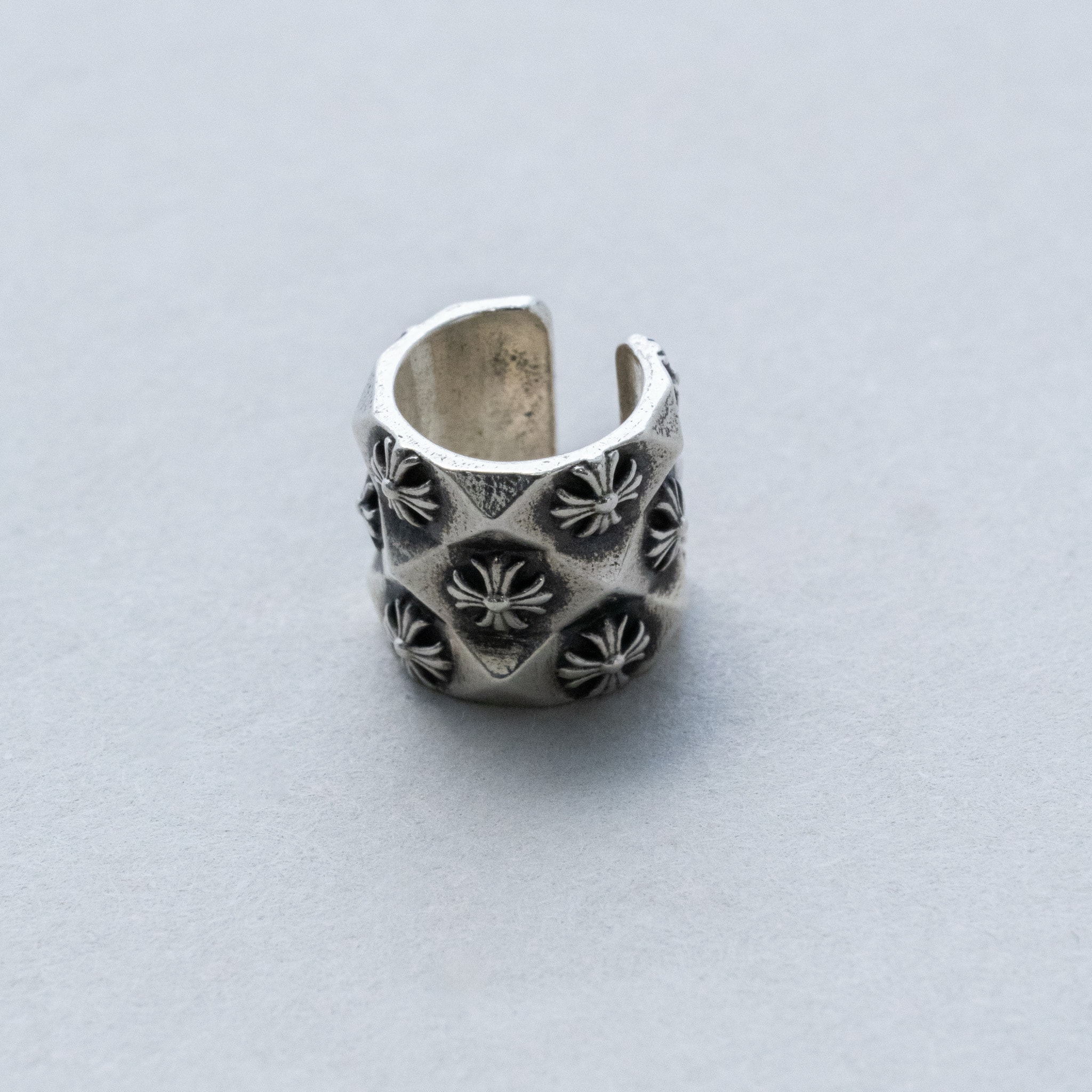 Chrome Hearts Cuff Pyramid Plus Ear Cuff "Silver"