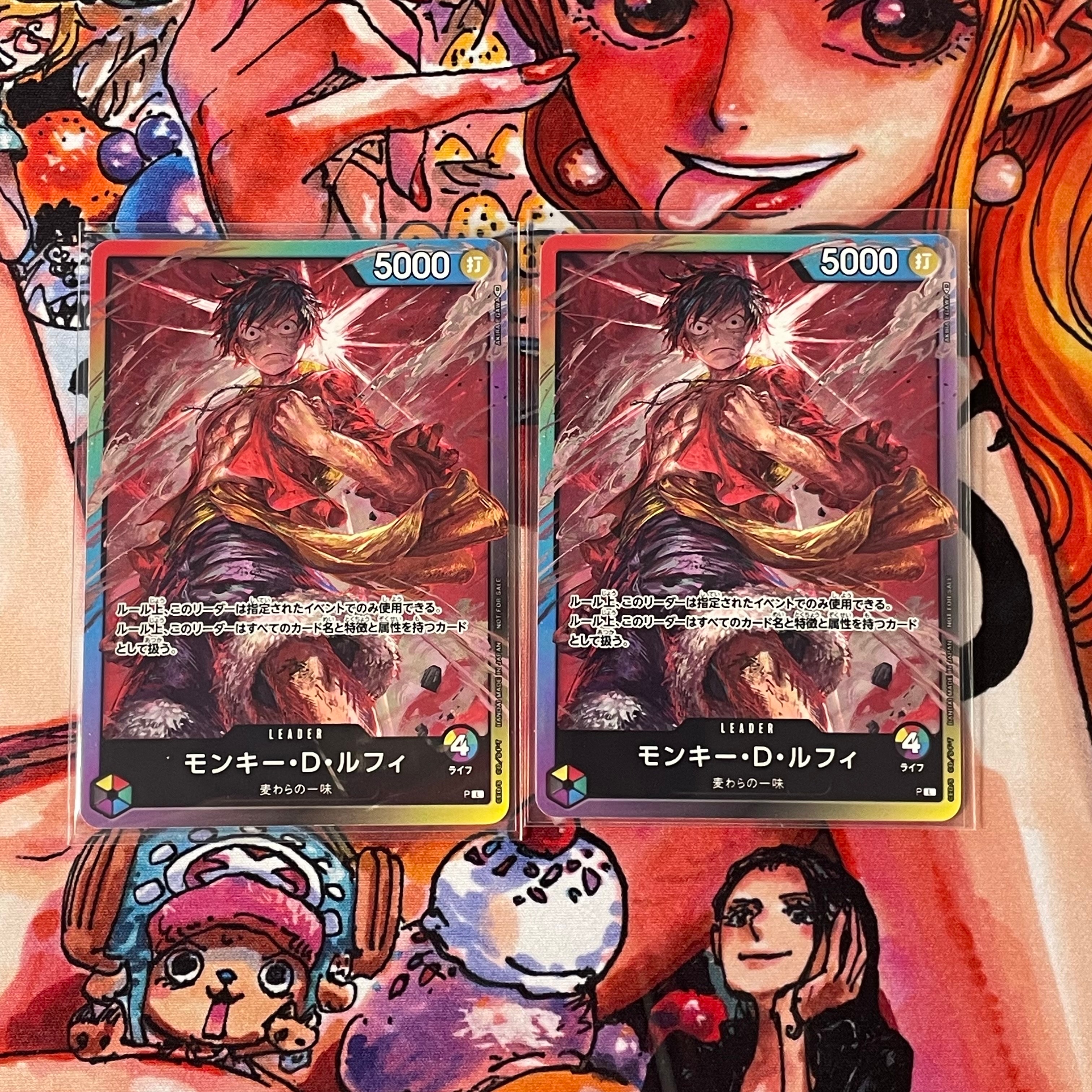 状態B】モンキー・D・ルフィ L :参加記念品 :修正前ライフ4 [P] (8