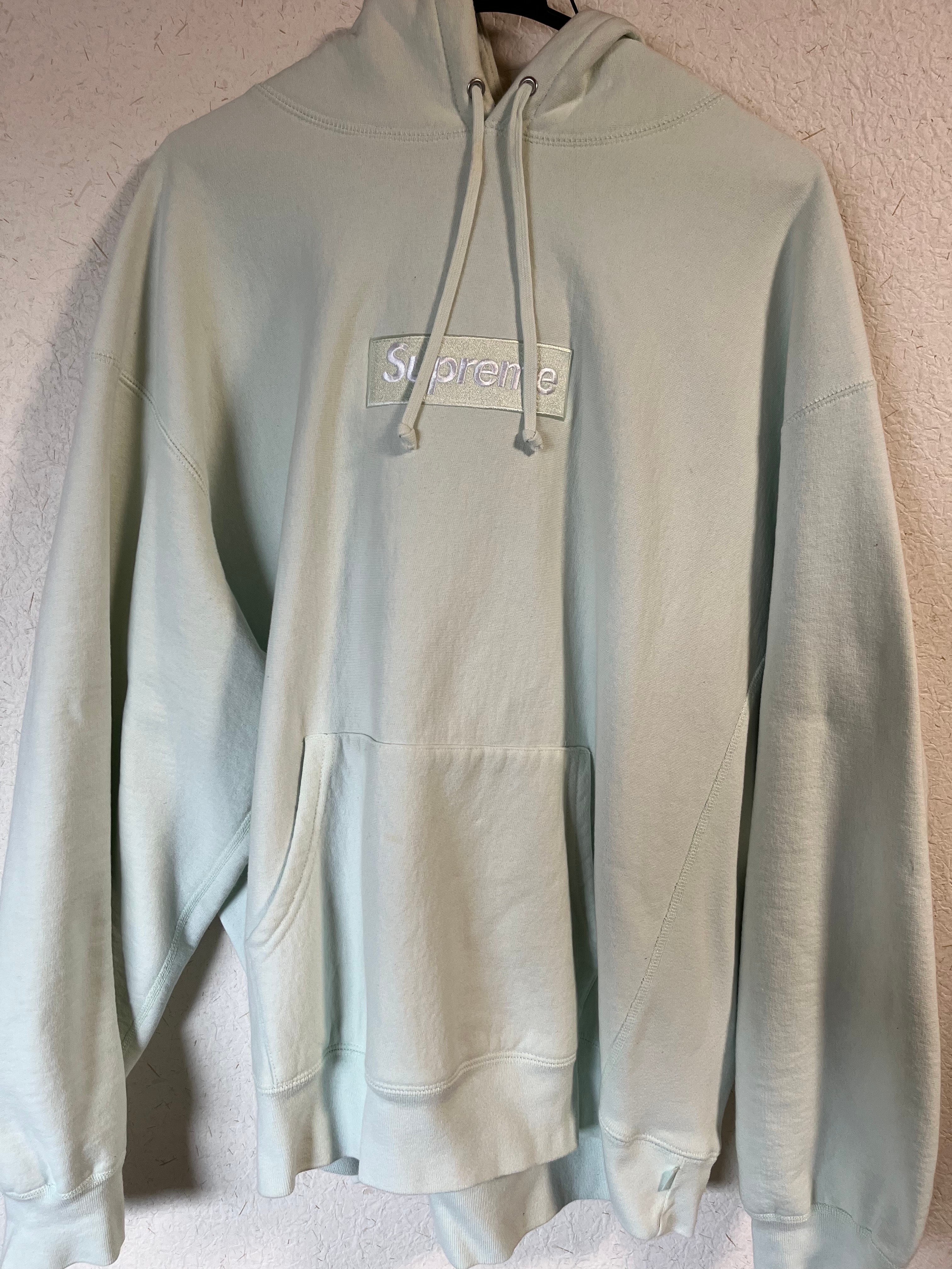 Supreme Box Logo Hooded Sweatshirt "Light Green" (23FW)