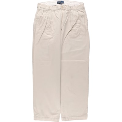 古着 ラルフローレン Ralph Lauren POLO by Ralph Lauren ANDREW PANT ツータック チノパンツ メンズw34相当/eaa571548