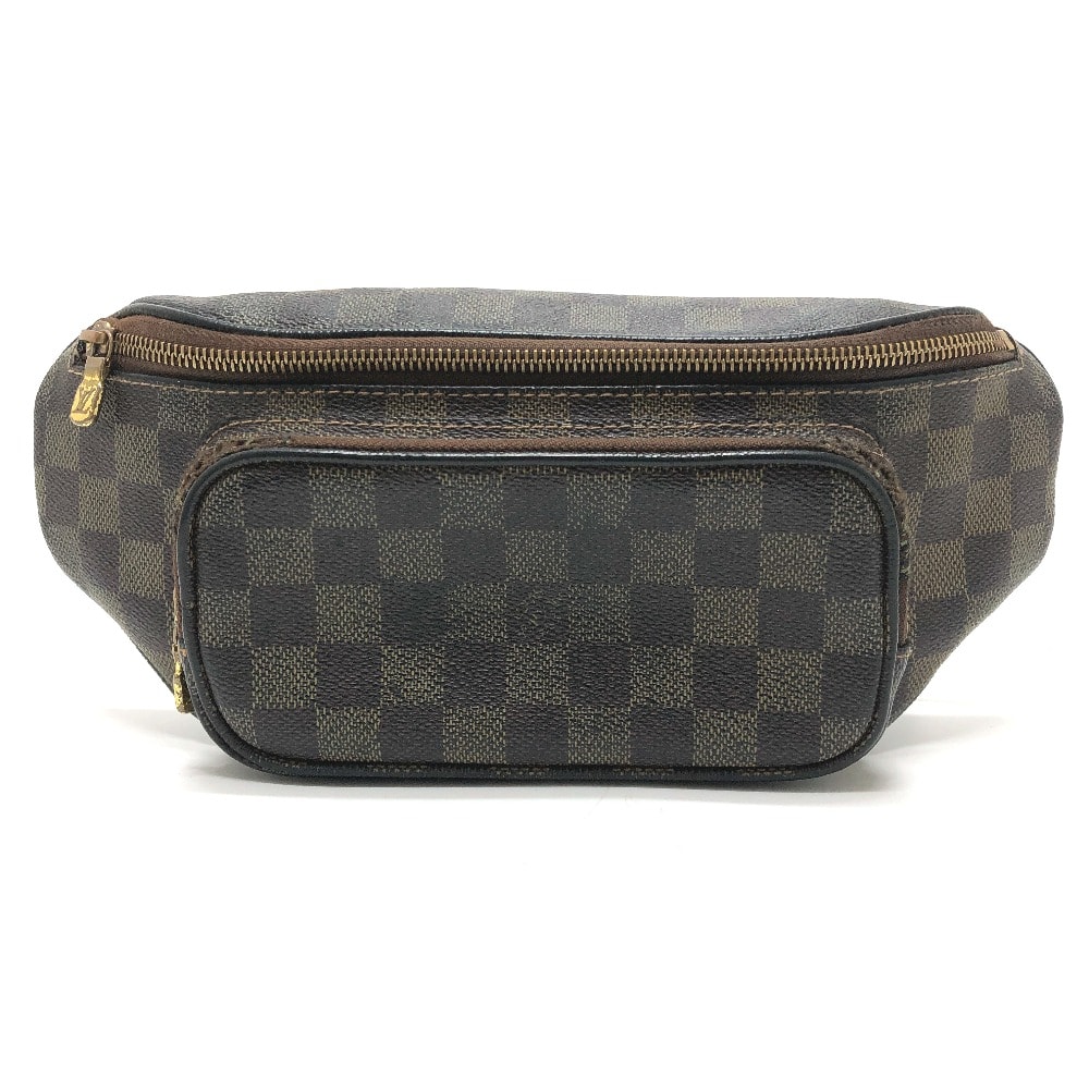 ルイヴィトン LOUIS VUITTON バムバッグ メルヴィール N51172 ダミエ カバン ボディバッグ ベルトバッグ ウエストポーチ ウエストバッグ ダミエキャンバス エベヌ ブラウン