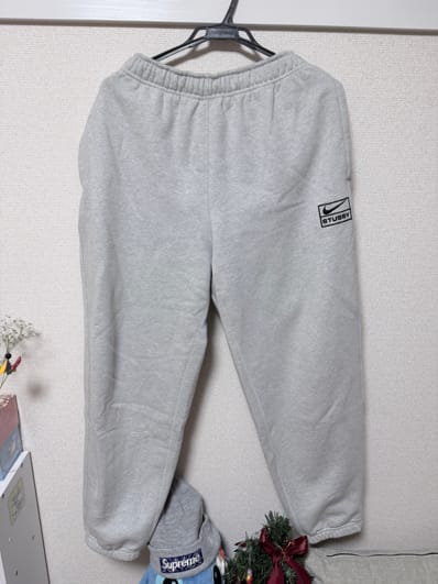 Stussy x Nike Fleece Pant "Grey Heather" (US Size) FN5231-050