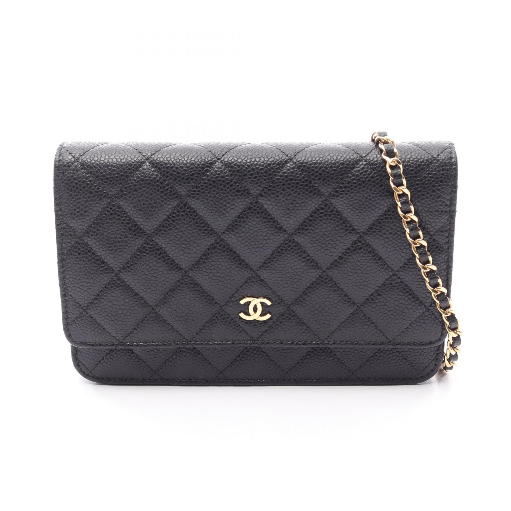 シャネル CHANEL マトラッセ ショルダーバッグ バッグ キャビアスキン(グレインドカーフ) レディース ブラック系 AP0250 【中古】