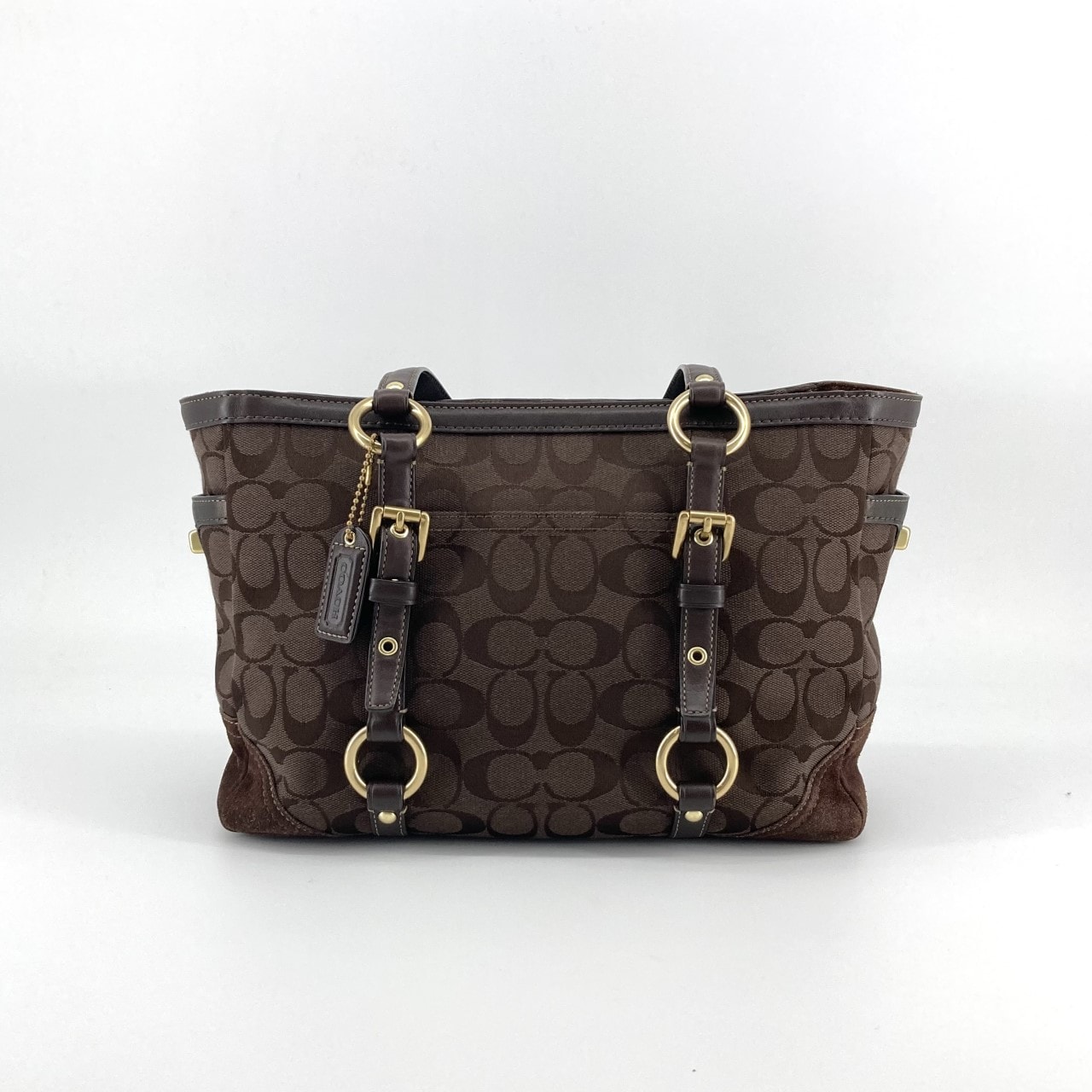 C (やや傷や汚れあり)】COACH（コーチ） シグネチャー 10384 トート 