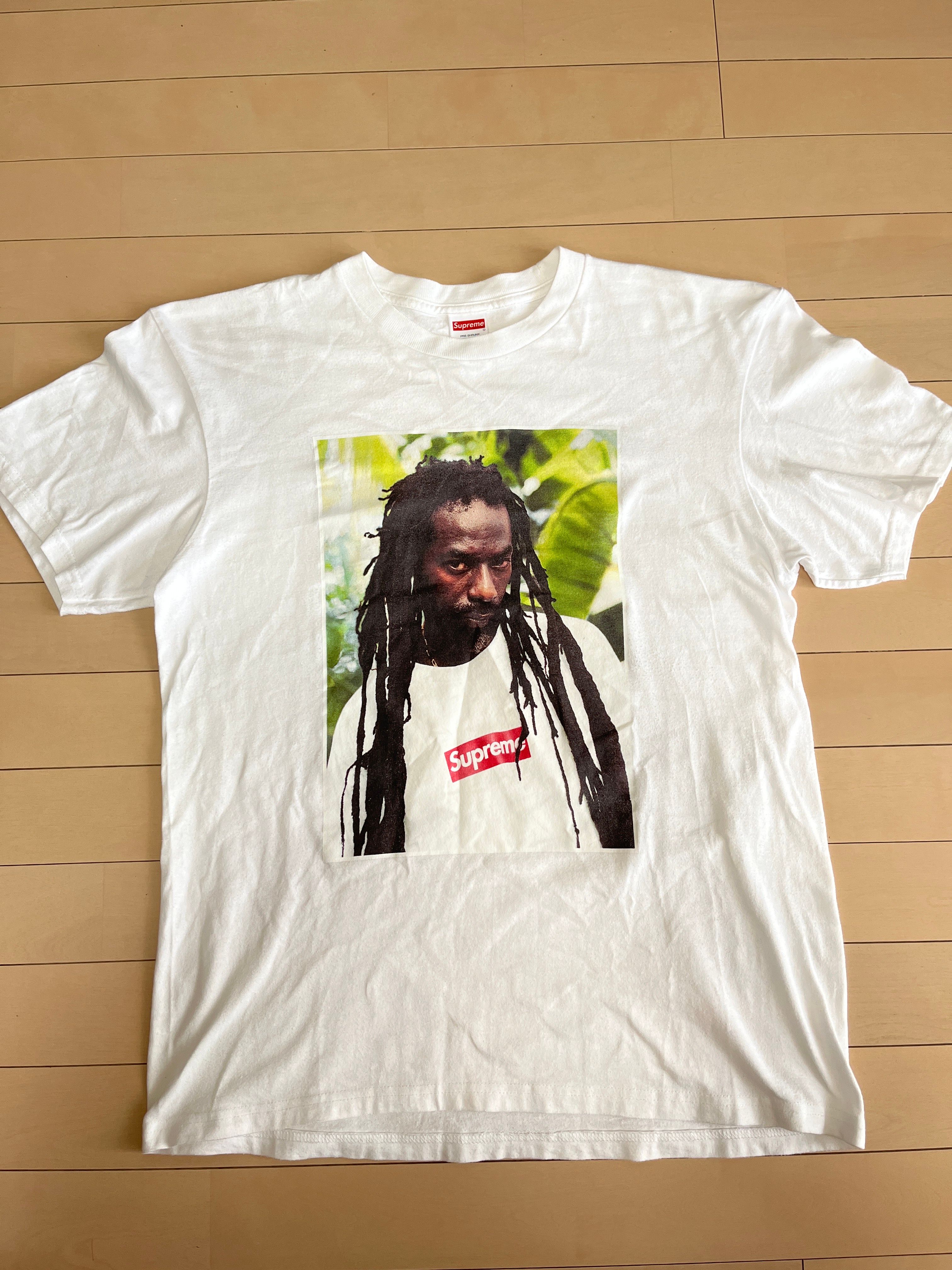Supreme Buju Banton tee White ブジュ バントン 白 - ファッション Supreme Buju Banton tee White ブジュ バントン 白 - ファッション