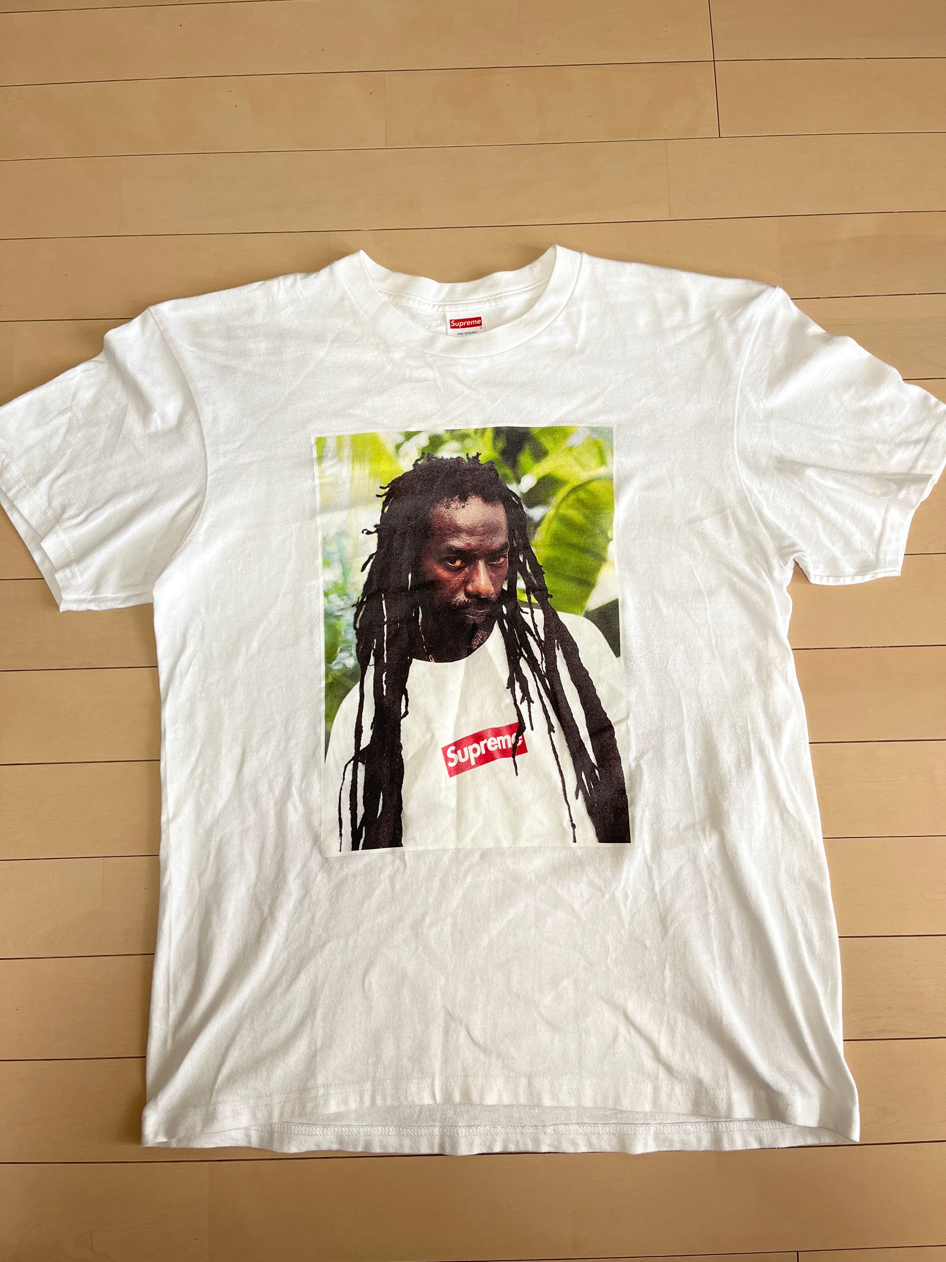 Supreme Buju Banton Tee 灰 S