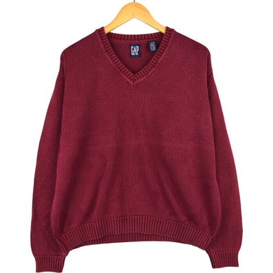 古着 90年代 ギャップ GAP オールドギャップ Vネック コットンニットセーター メンズS相当 ヴィンテージ/eaa588988