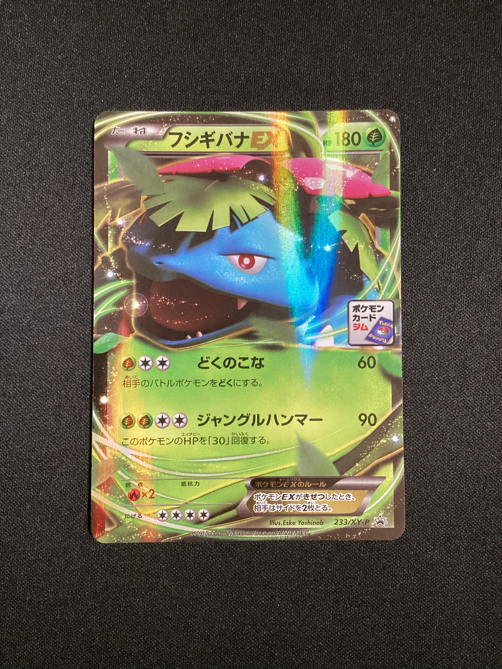 フシギバナEX P [XY-P 233](プロモーションカード「ポケモンカードジム 2016スタンプキャンペーン」)