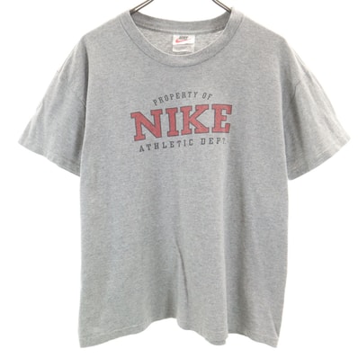 NIKE ナイキ 90s オールド USA製 半袖 Tシャツ L グレー