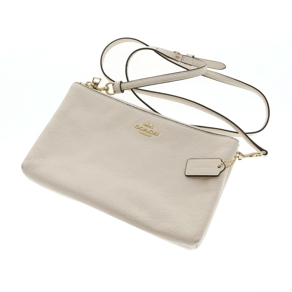D (傷や汚れあり)】【中古】コーチ COACH レザー ショルダーバッグ