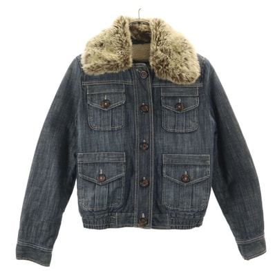 GAP ギャップ デニムジャケット XS インディゴ トラッカー 裏ボア
