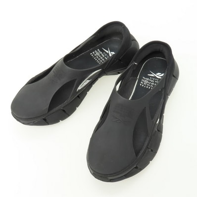 【中古】メゾン マルジェラ Maison Margiela × REEBOK ラバー スニーカー ブラック【サイズ26】【メンズ】