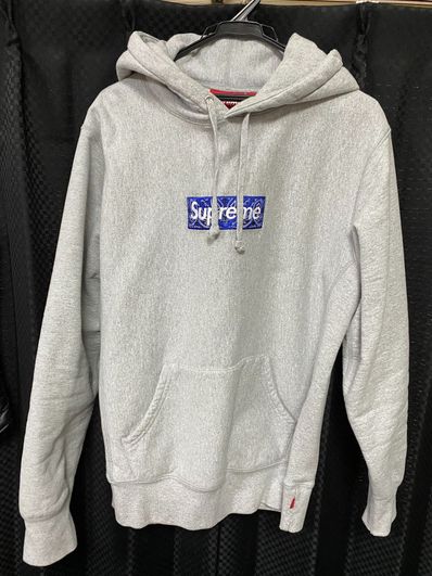 Supreme Bandana Box Logo Hooded Sweatshirt "Grey"