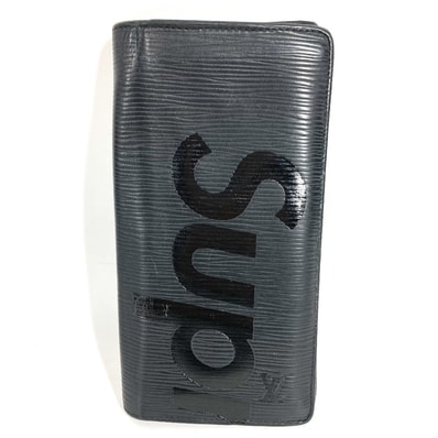Supreme / Louis Vuitton Epi Portefeuille Brazza "Noir"