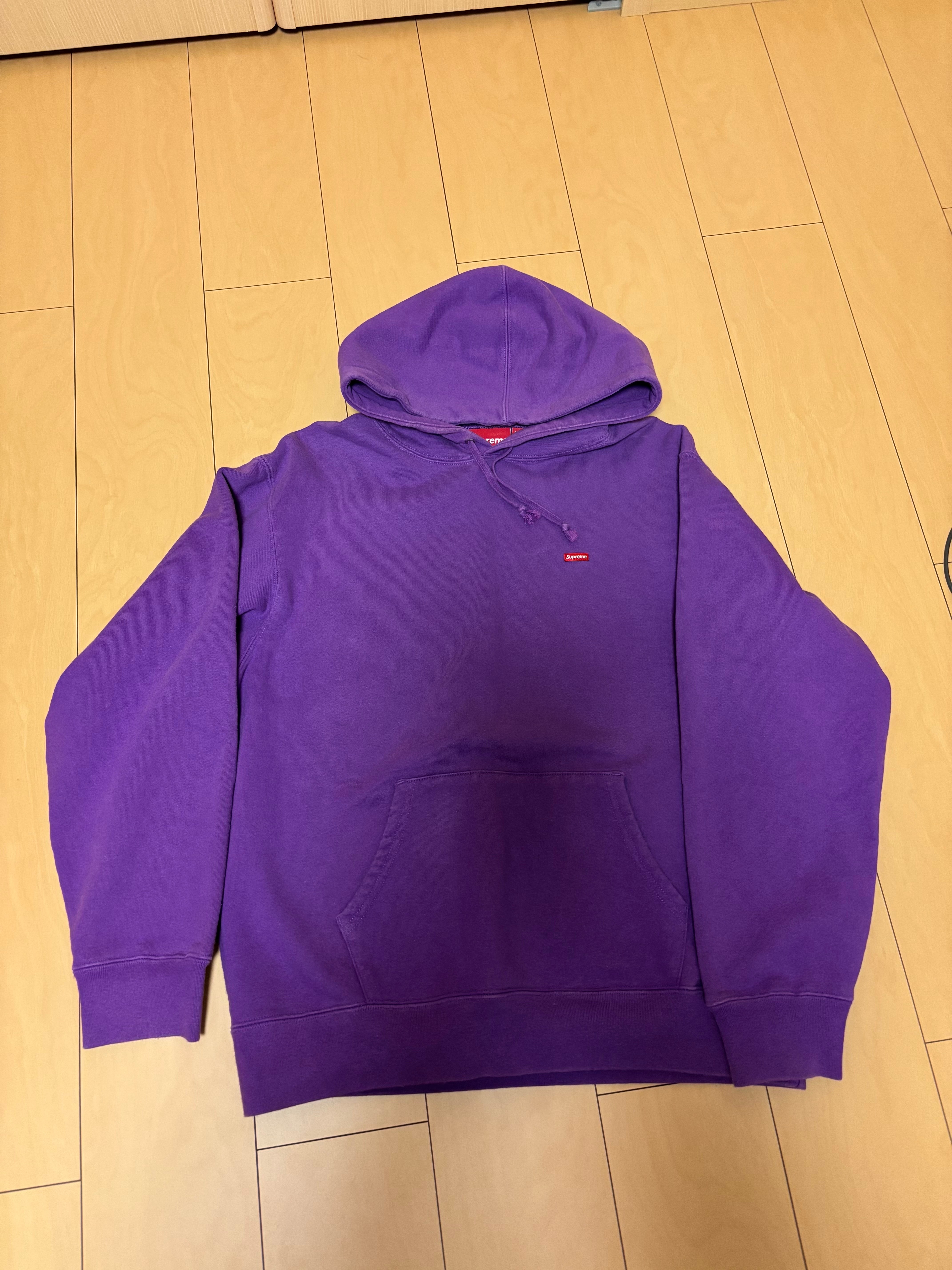 Supreme Small Box Hooded Sweatshirt "Purple" (22SS)