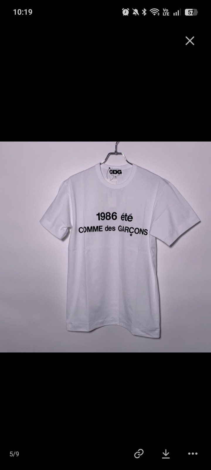 Comme des Garçons 1986 COMME des GARCONS T-SHIRT "White"