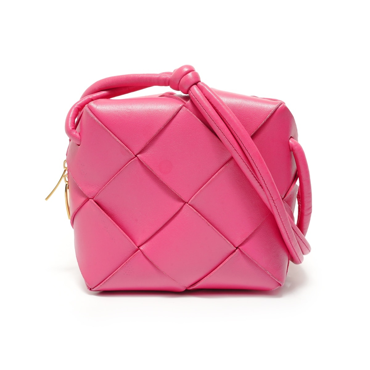 ボッテガヴェネタ BOTTEGAVENETA ミニカセットカメラ レザー ショルダーバッグ【中古】