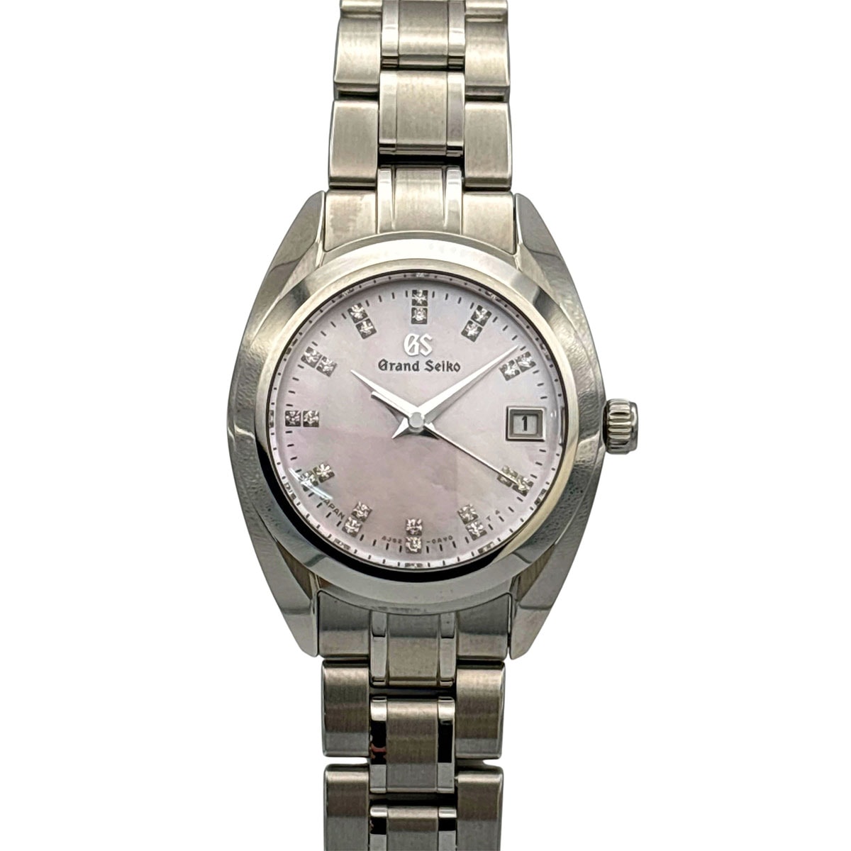【値下げ】SEIKO セイコー グランドセイコー エレガンス 22P MOP 26mm 腕時計 STGF277 ステンレススチール シェル シルバー ピンク クオーツ  レディース【中古】