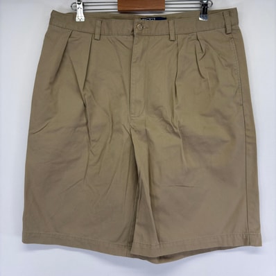 古着 ポロバイラルフローレン Polo by Ralph Lauren ショートパンツ ツータック TYLER SHORT ハーフパンツ w38 ベージュ系 メンズ