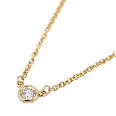 ティファニー TIFFANY&CO バイザヤード ネックレス ネックレス ジュエリー K18(イエローゴールド) ダイヤモンド レディース クリア系 / ゴールド系 【中古】