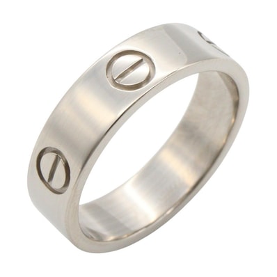 カルティエ CARTIER ラブリング リング・指輪 ジュエリー K18WG(ホワイトゴールド) メンズ レディース シルバー系 B4084700 【中古】