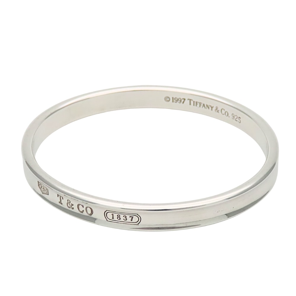 【中古】 ティファニー バングル 1837 シルバー925 約32.7g シルバー 定番 ブレスレット アクセサリー レディース 女性 TIFFANY&Co.