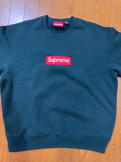 Supreme Box Logo Crewneck "Dark Pine" (22FW)