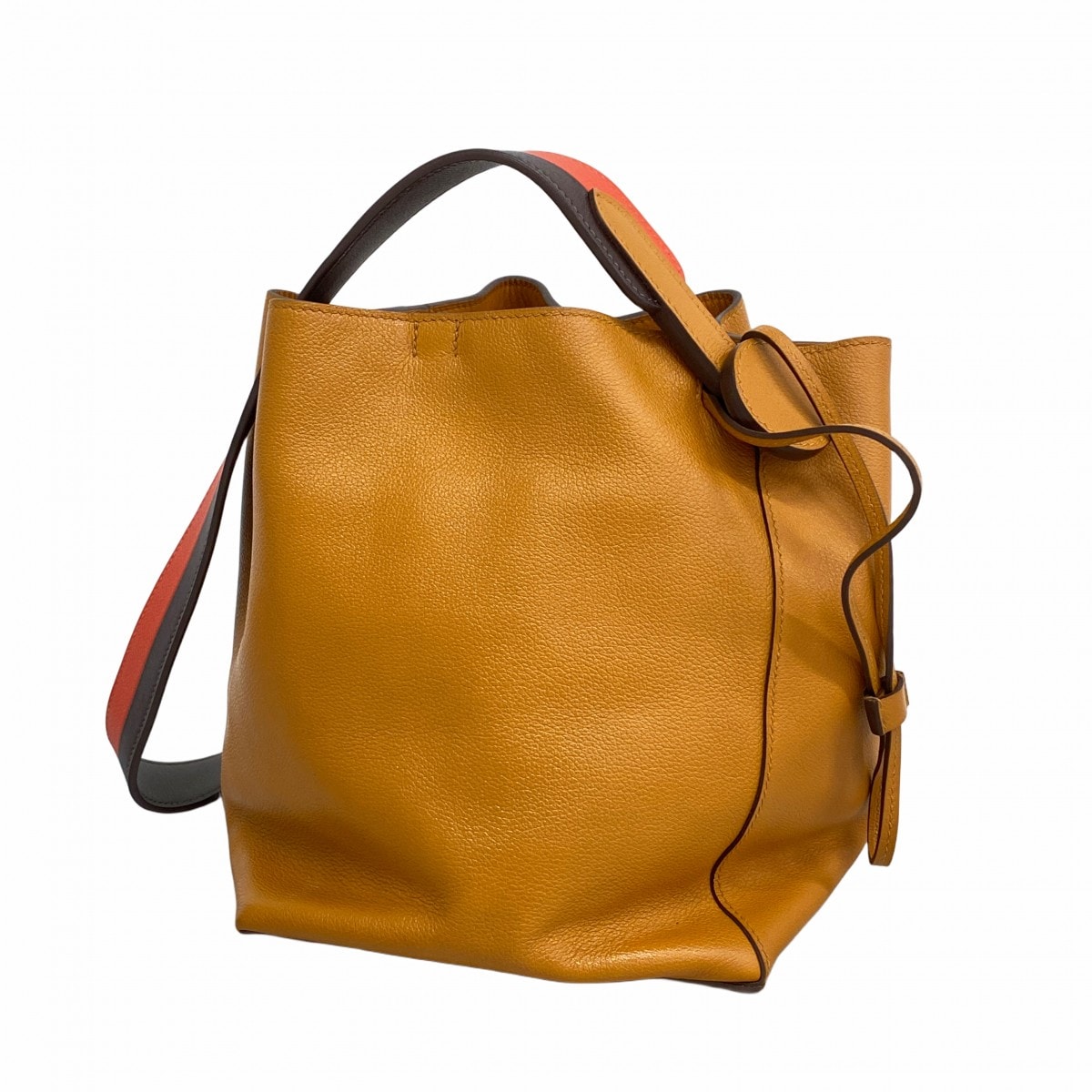 【6ea0228】エルメス ショルダーバッグ リコル17 エバーカラー トフィ/ハバナ/カプシーヌ シルバー金具 C刻印【中古】レディース