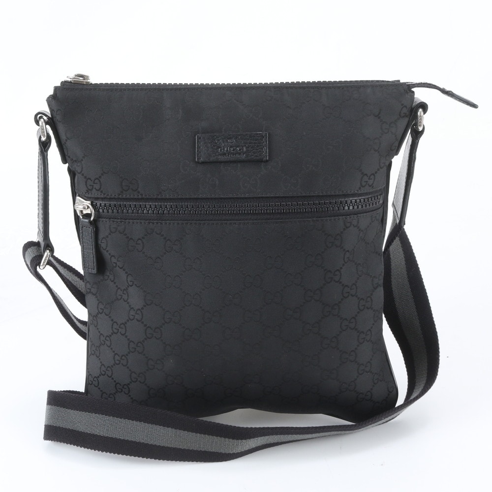 ■極美品 グッチ GGナイロン 449184 ショルダーバッグ