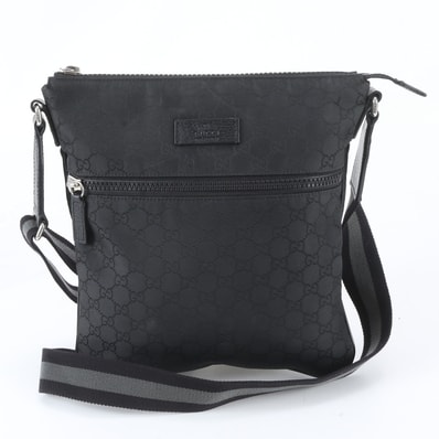 ■極美品 グッチ GGナイロン 449184 ショルダーバッグ
