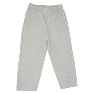 HOMME PLISSE ISSEY MIYAKE オム プリッセ イッセイミヤケ 15AW HP53JF050 プリーツ イージー パンツ ライトグレー系 2【中古】