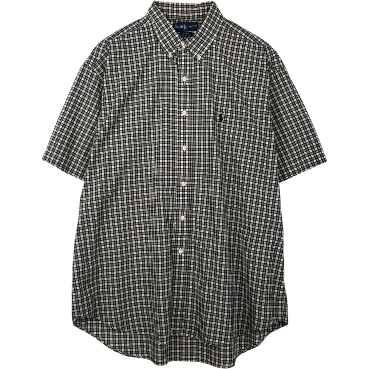 古着 ラルフローレン Ralph Lauren BLAKE 半袖 ボタンダウン チェックシャツ メンズXL相当/eaa643914