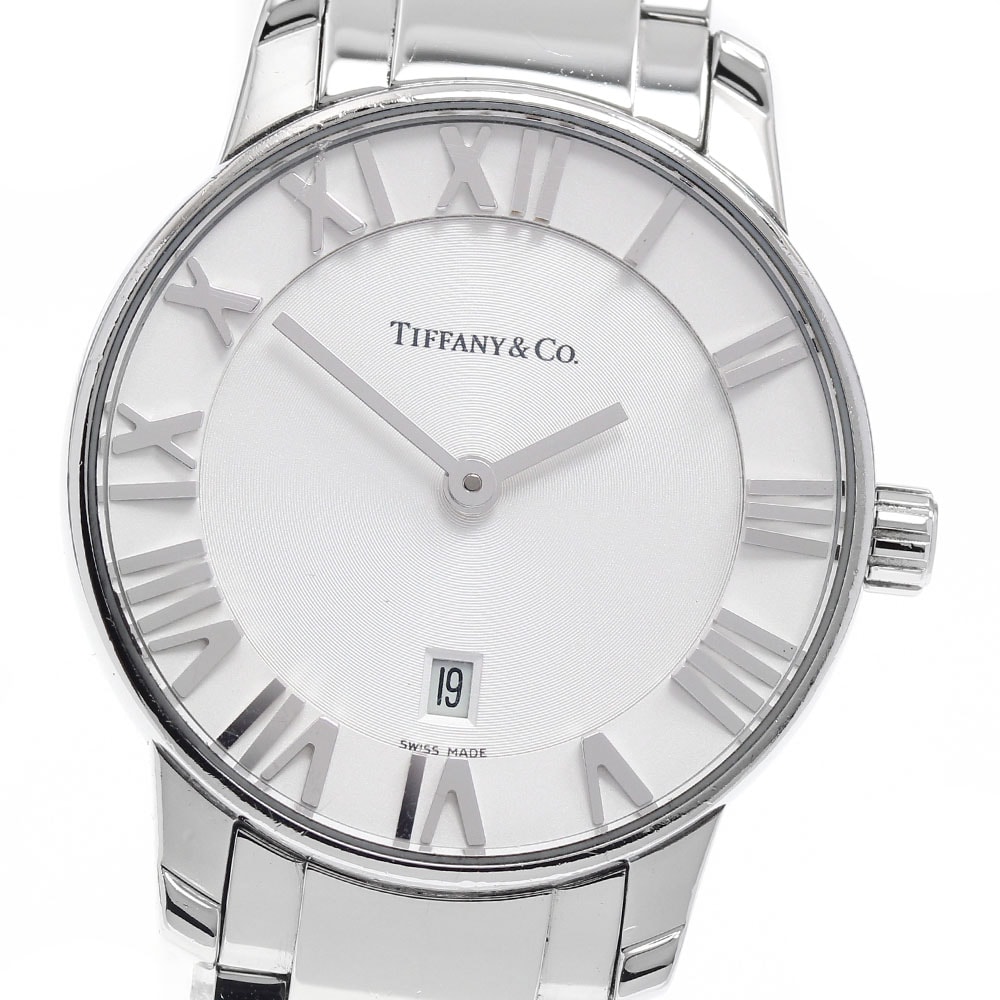 ティファニー アトラスドーム デイト  クォーツ レディース 【中古】