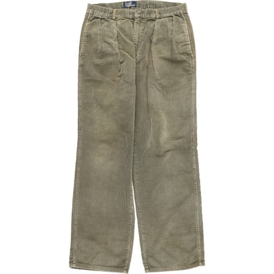 古着 ~80年代 ラルフローレン Ralph Lauren POLO by Ralph Lauren ツータック コーデュロイパンツ USA製 メンズw32相当/eaa615632