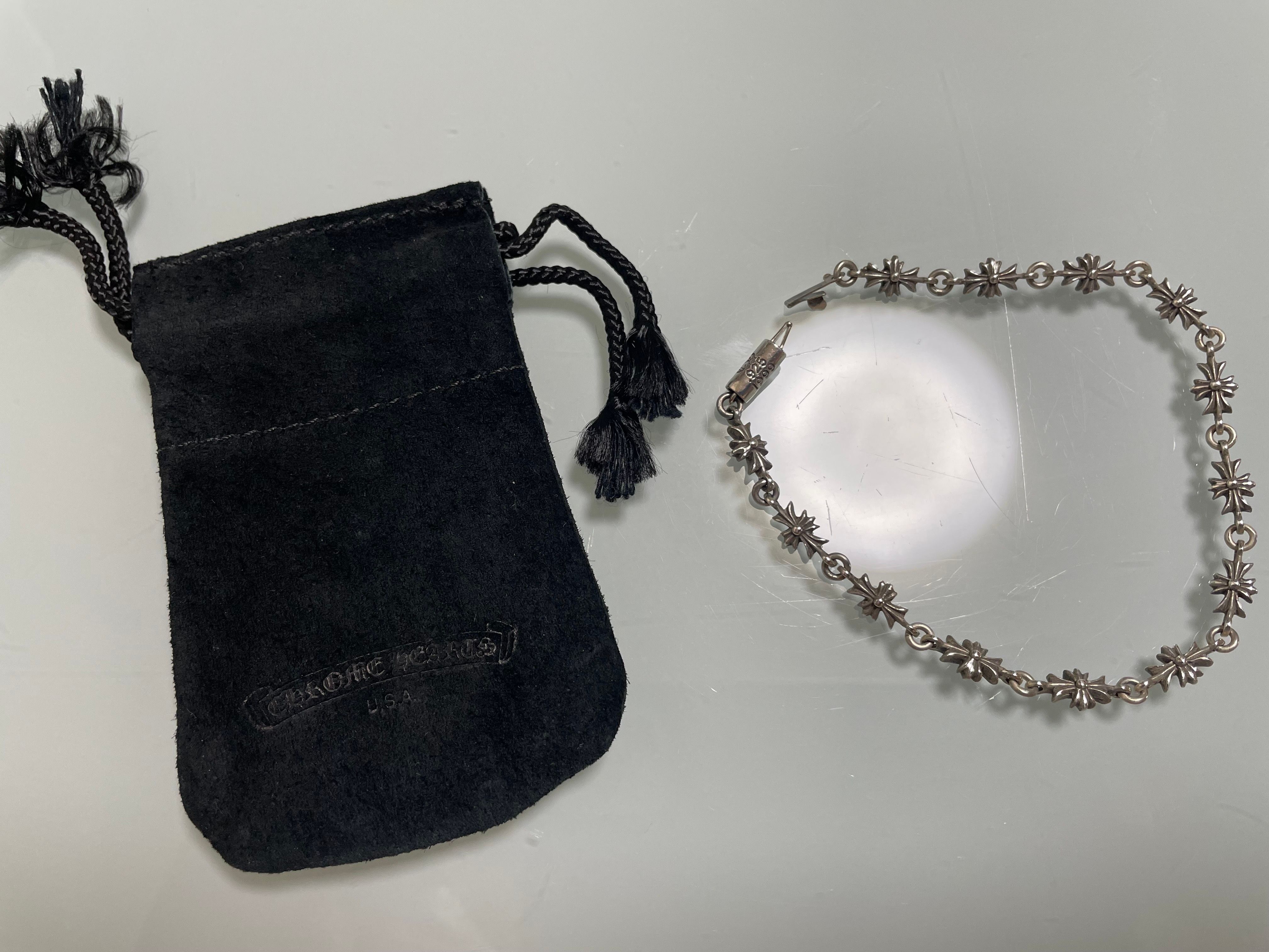 Chrome Hearts Tiny E CH Plus Bracelet 13Link "Silver"