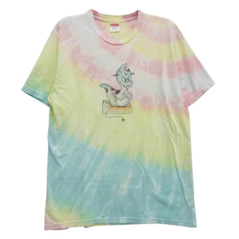 Supreme シュプリーム Tシャツ Dinosaur Tee ディノサウルス タイダイ プリント 半袖 Tシャツ マルチカラー系 S【中古】