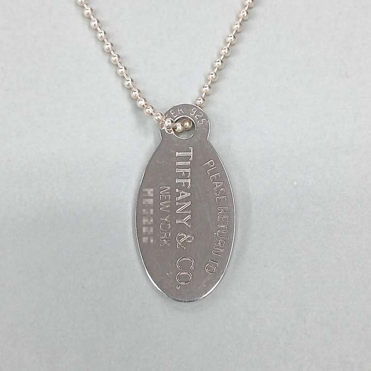 TIFFANY&Co. ティファニー リターントゥ オーバルタグ ペンダント ネックレス シルバー925 シルバー  レディース【中古】