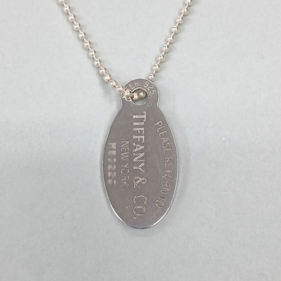 TIFFANY&Co. ティファニー リターントゥ オーバルタグ ペンダント ネックレス シルバー925 シルバー レディース【中古】