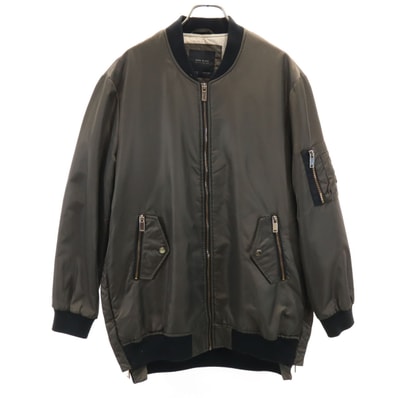 ZARA BASIC ザラベーシック MA1 ジャケット M カーキ系
