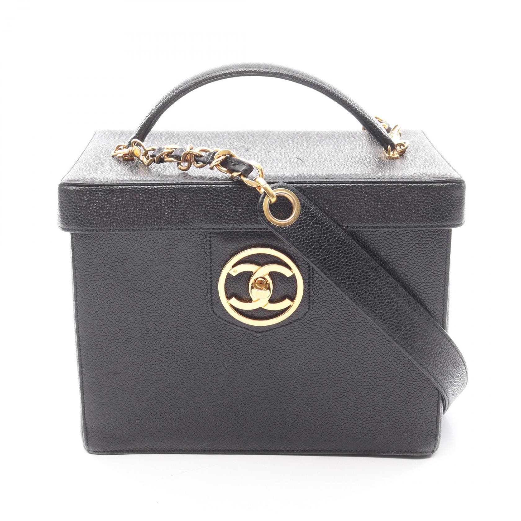 シャネル CHANEL ココマーク 2WAY ハンドバッグ バッグ キャビアスキン(グレインドカーフ) レディース ブラック系 【中古】