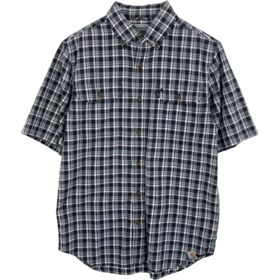 古着 カーハート Carhartt RELAXED FIT チェック柄 ボタンダウン 半袖 ワークシャツ メンズM相当/eaa477526